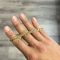 Fígaro bracelet 14k 15.3 gm Sinch 6mm