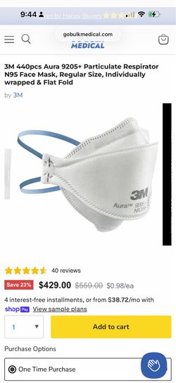 N95 Masks 3M ( 280 pieces )