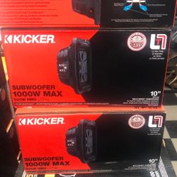 Kicker L7t10 Slim 10 Inch L7 Subwoofer On Sale Today 239.99