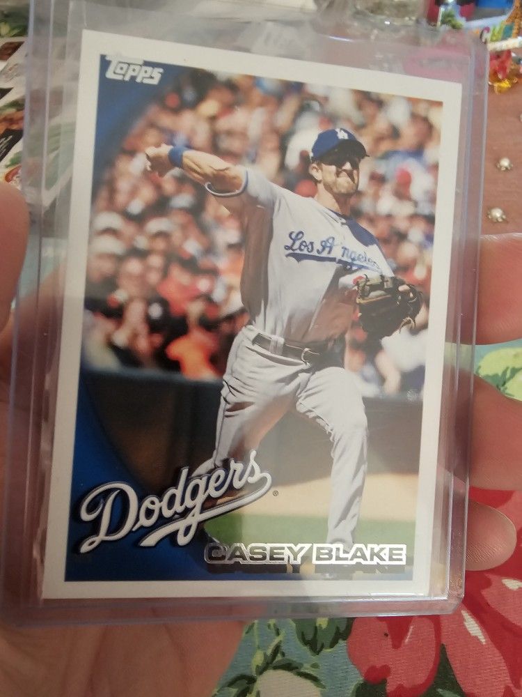 Los Angeles Dodgers Casey Blake Error Double Name '10 Topps Baseball Card 