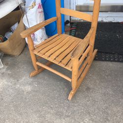 Kids Solid Wood Rocking Chair Only 25 