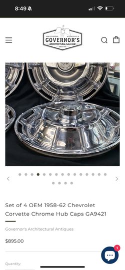 Chevy Corvette Hubcaps 500