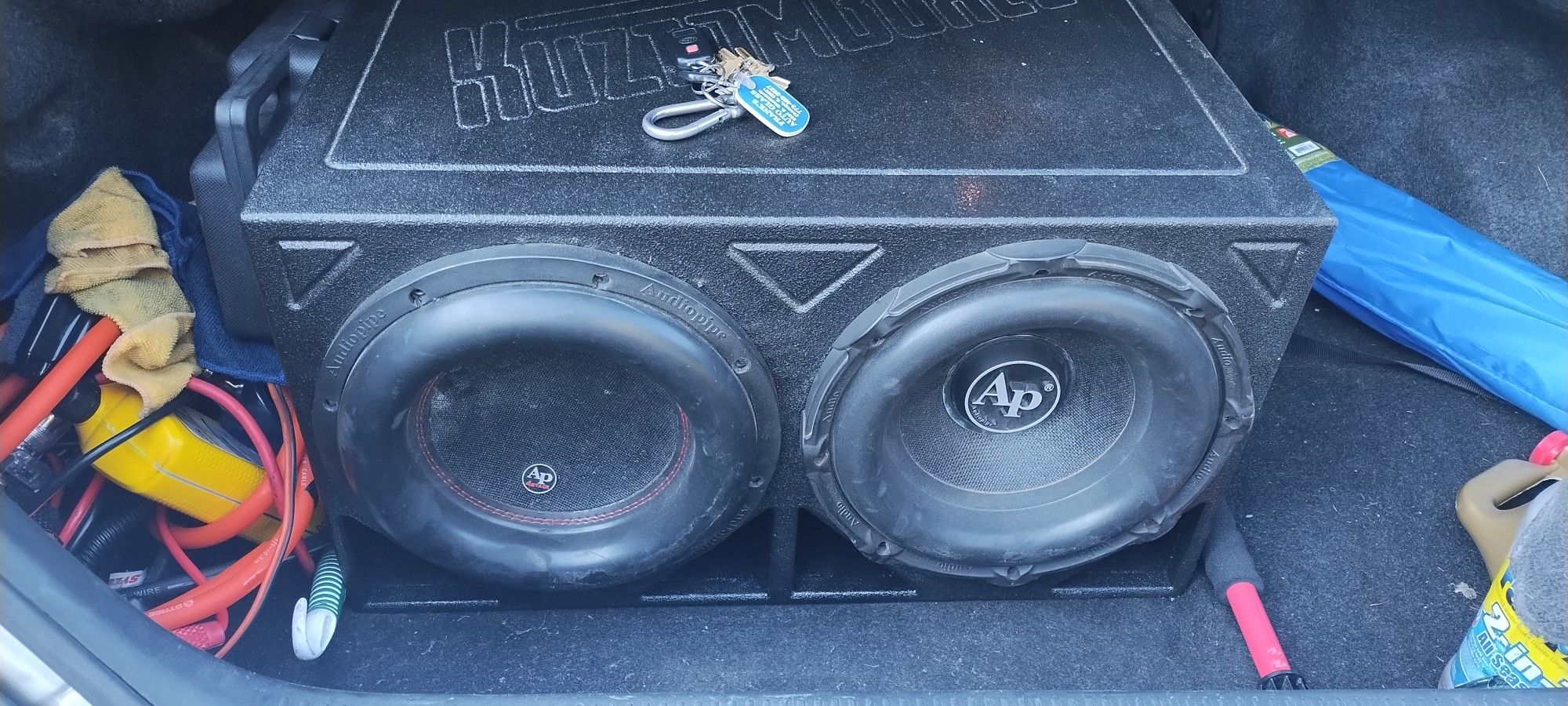 Two 12's With A 2000 Watt DB Drive Amp Box Not Included