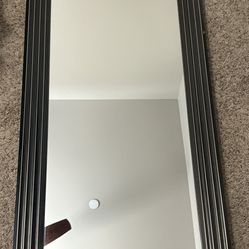 5’10 Standing Black- Framed Mirror