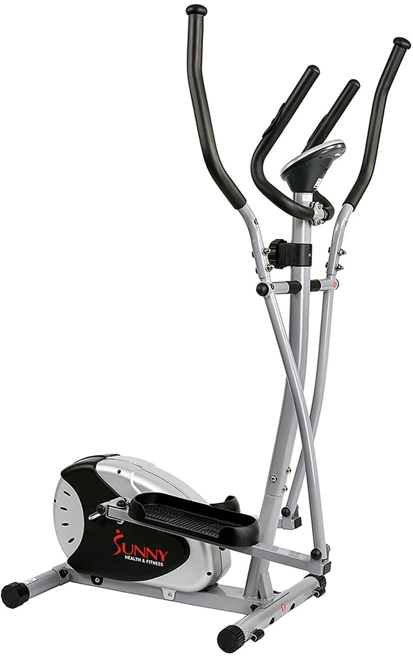 Sunny Health & Fitness Essentials Series Elliptical Machine Cross Trainer with Optional Exclusive SunnyFit™ App and Smart Bluetooth Connectivity