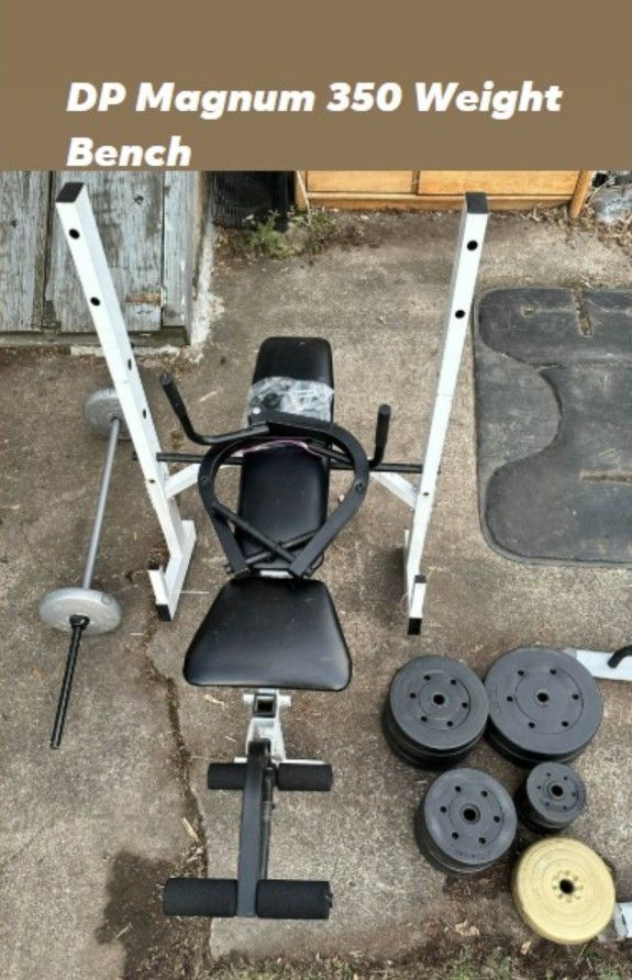 DP Magnum Weight Bench w/Weights