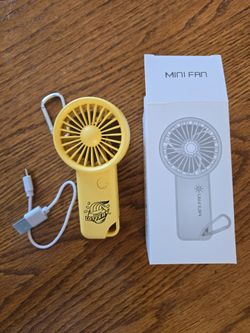 Portable Mini Handheld Fan with Carabiner Clip