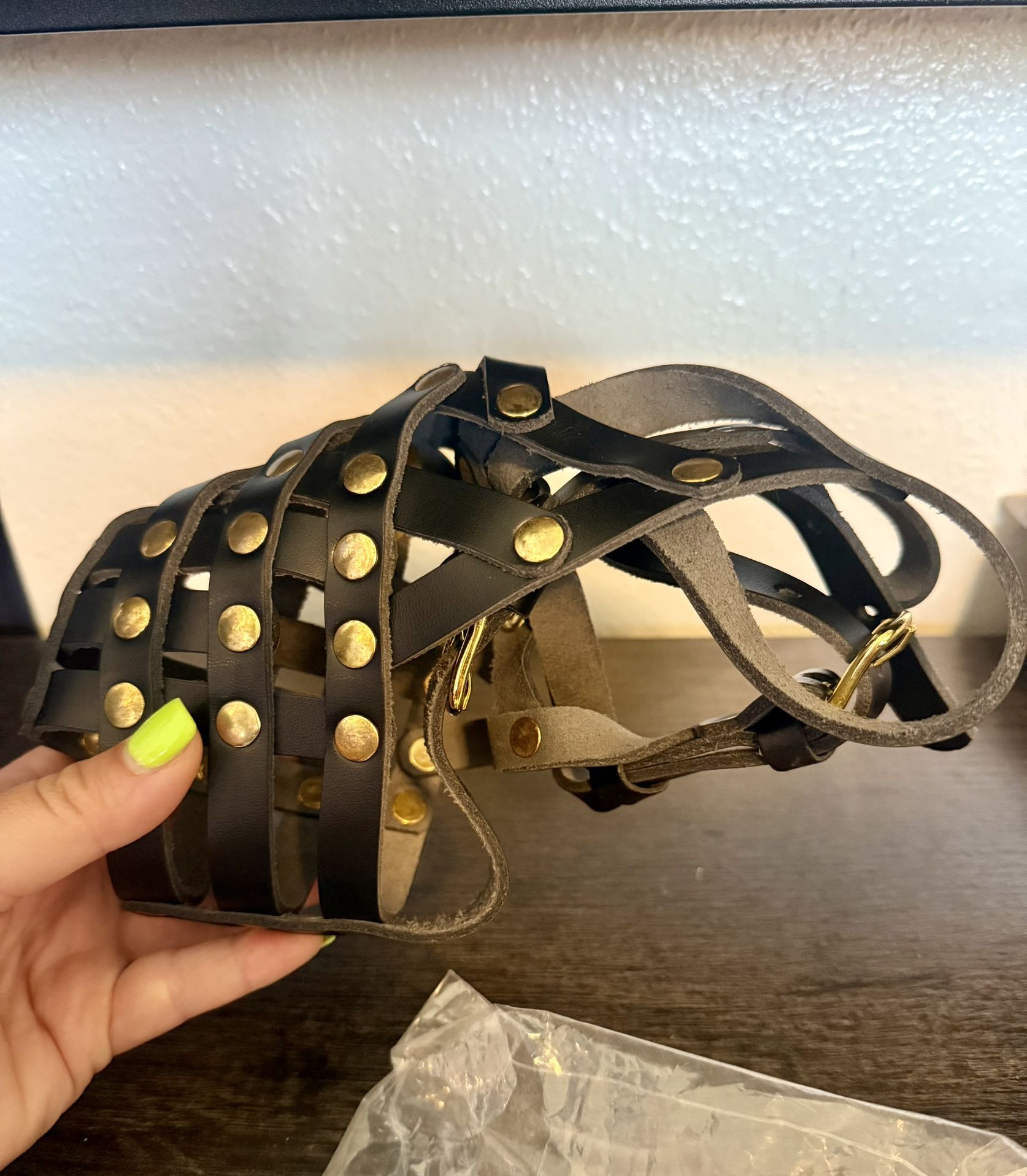 Leather Dog muzzle 