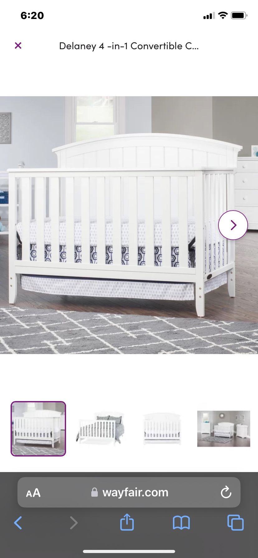Baby Crib & Changing Table