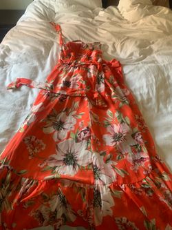 VINCE CAMUTO Women's Floral-Print Flutter-Sleeve Dress Make A Offer