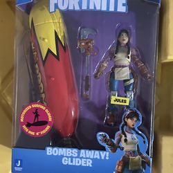 Fortnite Jules & Motorized Bombs Away Glider 4" Toy Action Figure