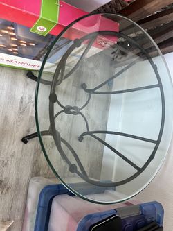 Glass Side Table
