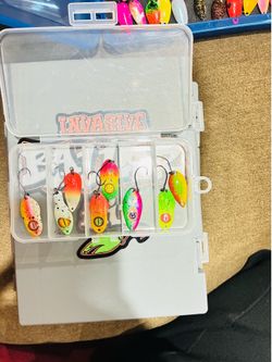 6 Invasive trout spoons W/ eyes 2 Trucha spoons kit