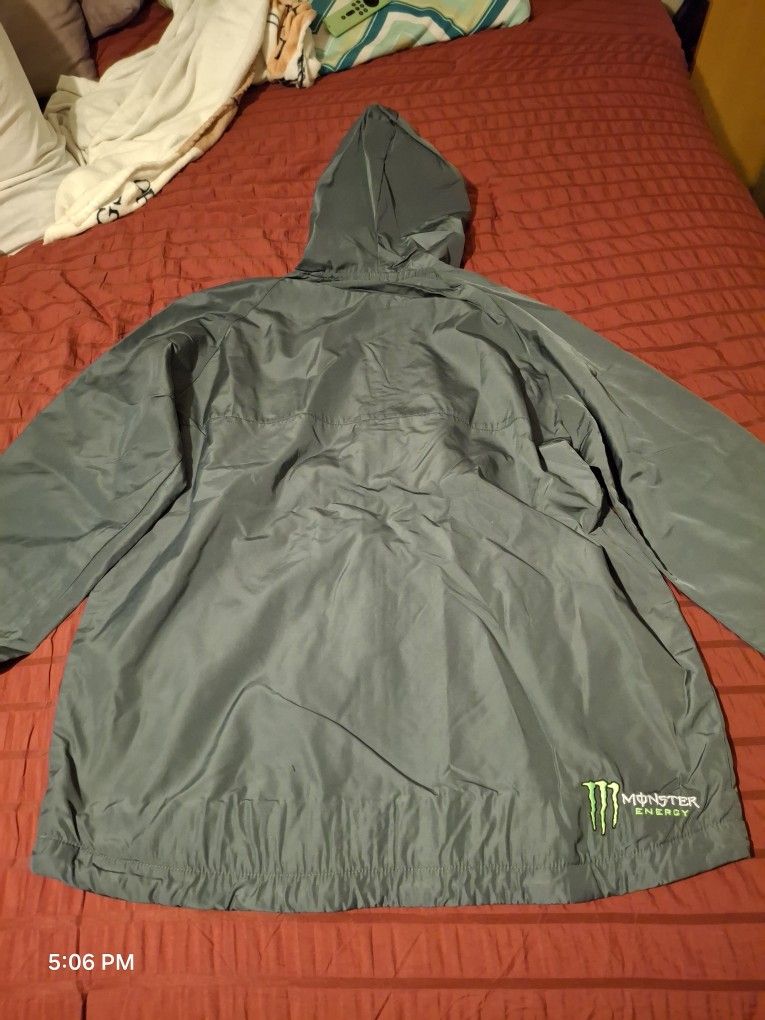 Monster Windbreaker/rain Jacket NEW XL