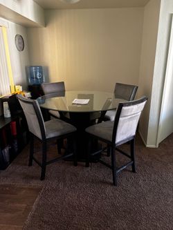 Dining table and chairs