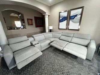 Living Spaces 6 piece Power Reclining Sectional