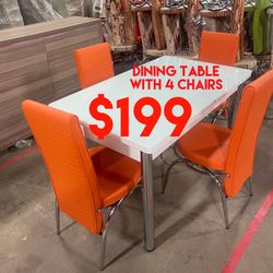 CLEARANCE ⚠️ Dining Table With Chairs 