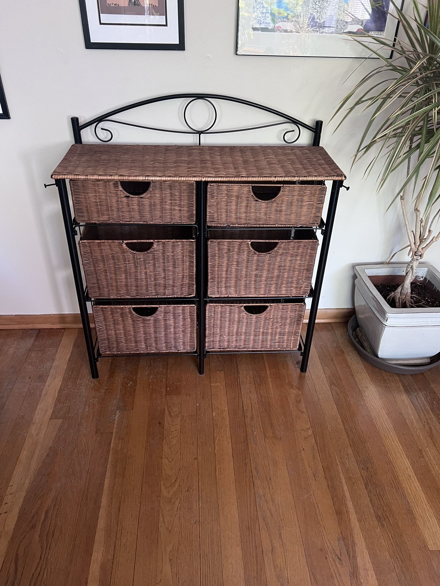 Rattan 6 Drawer Dresser