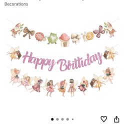 Fairy Birthday Banners 