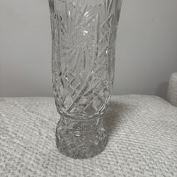 Crystal Cut Glass Vase 