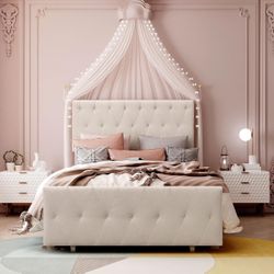 Meritline Twin Size Metal Bed  And 