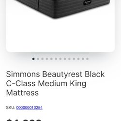 Beautyrest black king mattress and box spring 