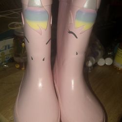 CARTERS Pink Pony Rainboots. Size 5C