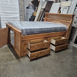 Full Captains Bed And Mattress 