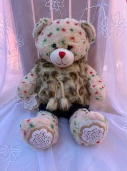 Build A Bear Soft Sugar Christmas Cookie Confetti Sprinkle Plush with Outfit