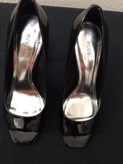 Black high heels open toe