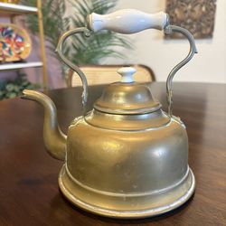 Vintage Brass Tea Pot