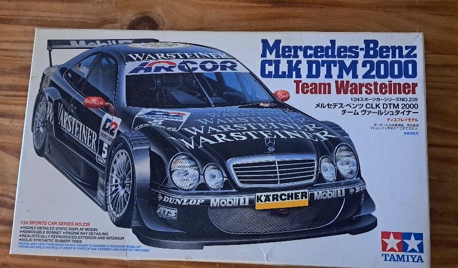 Tamiya Mercedes Benz CLK DTM 2000 Team Warsteiner 1/24 Sports Car Series No 239 Model Car