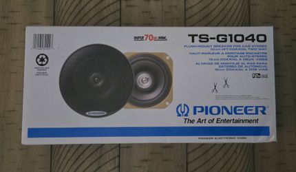 Brand New Pioneer TS-G1040 Two Way Audio Car Speakers 70W Watt