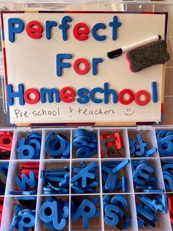 Inspired Thinkers Magnetic Letter Kit Whiteboard