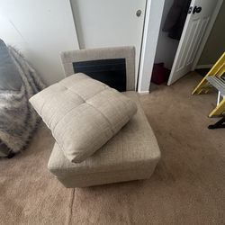 Grey modular couches