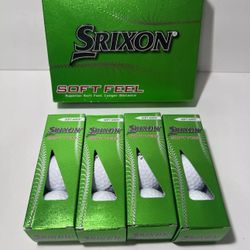 Srixon Soft Feel Golf Balls - Soft White Long Distance 12 Pack. NEW 2023