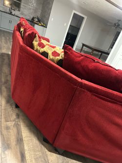 Red sofa