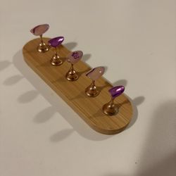 Purple Chrome Reusable Press On Nails