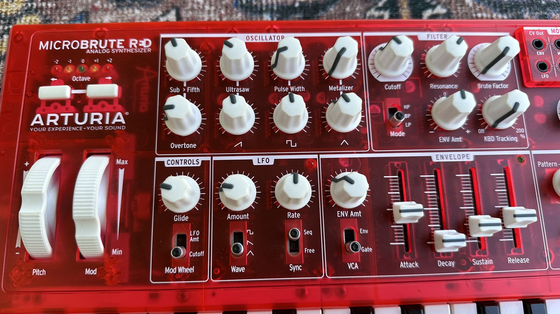 Arturia Microbrute Red Analog Mono Synthesizer for Sale in Tustin