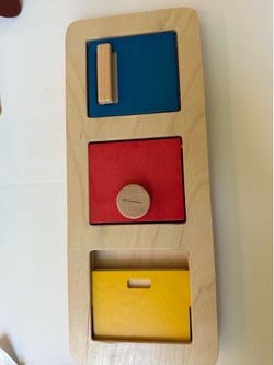 Montessori Wooden Object Permanence / Door Box