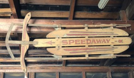 Antique wooden sled