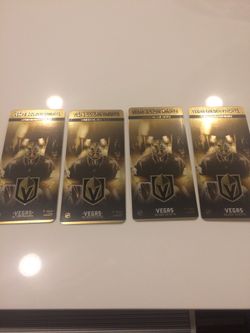 Golden knights commemorative Ticket.