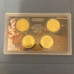 2008 United States Mint Presidential $1 Coin Proof Set.