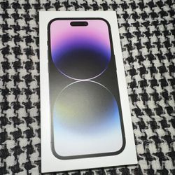 New Sealed iPhone 14 Pro Deep Purple 128gb iOS 16.5 Unlocked 