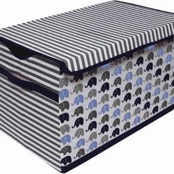 Bacati Toy Chest Elephants 24"×15"×14"