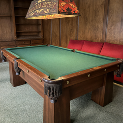 117-Year-Old Pool Table in Good Condition 9ft Solid Hardwood - Sugar Land, TX