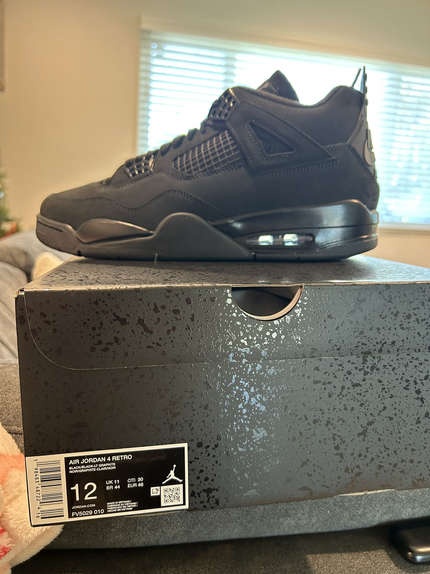 🔥🔥Jordan Four Black Cat🔥🔥