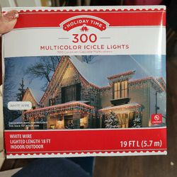 Multicolor Icicle Lights