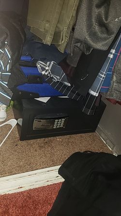 sentry safe with key . new pin needs to be ordered.