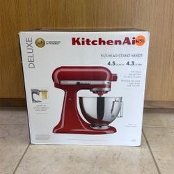KITCHEN AID DELUXE TILT-HEAD STAND MIXER 4.5QT KSM97ER EMPIRE RED  